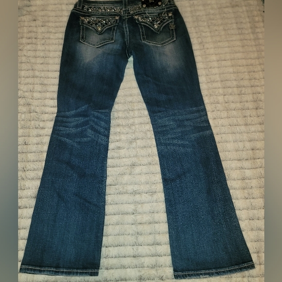 AWESOME MISS ME SIGNATURE BOOT JP7053B BLING JEANS - Picture 3 of 8